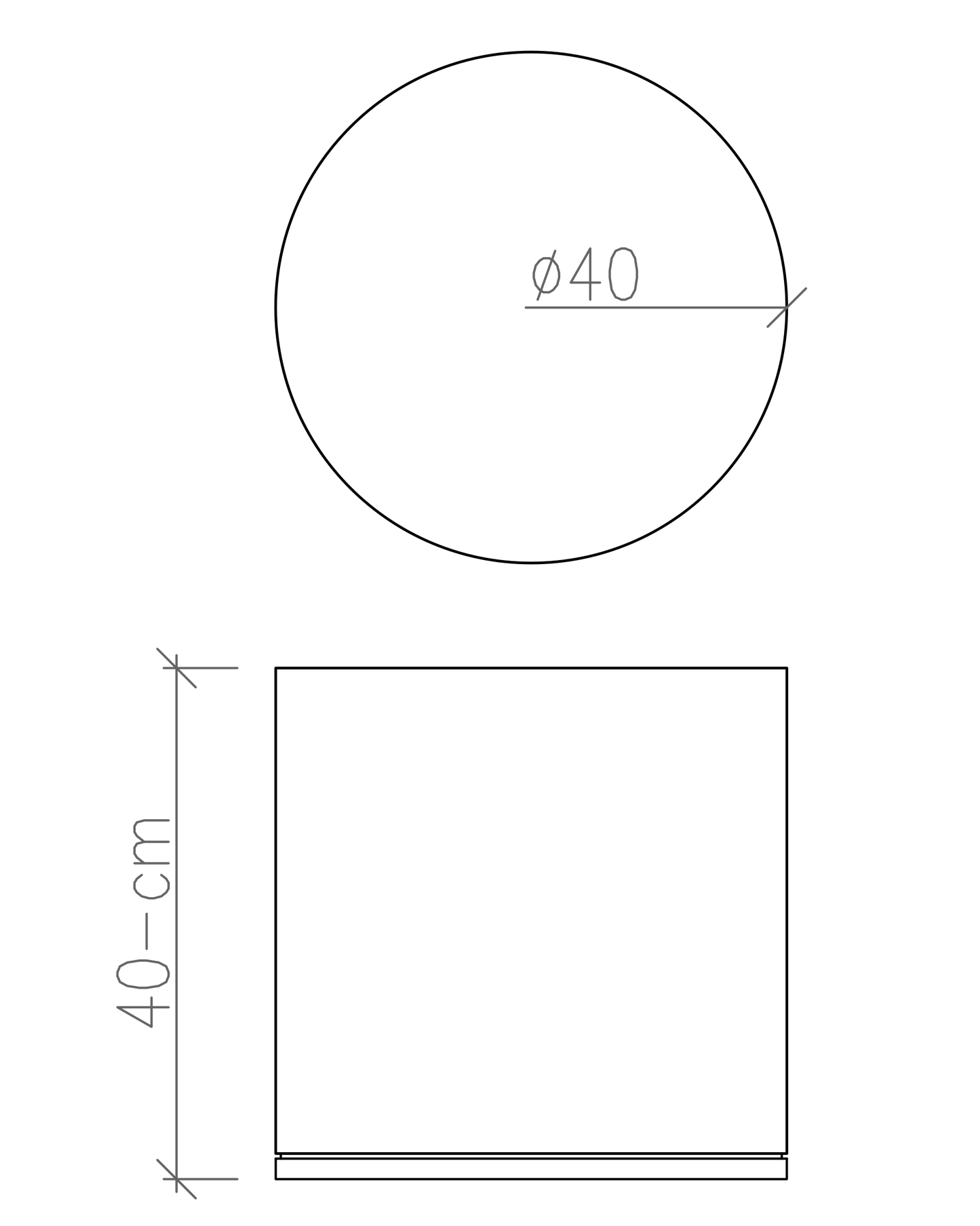 GRUND - Kök Sehpa / Kahve / Parlak