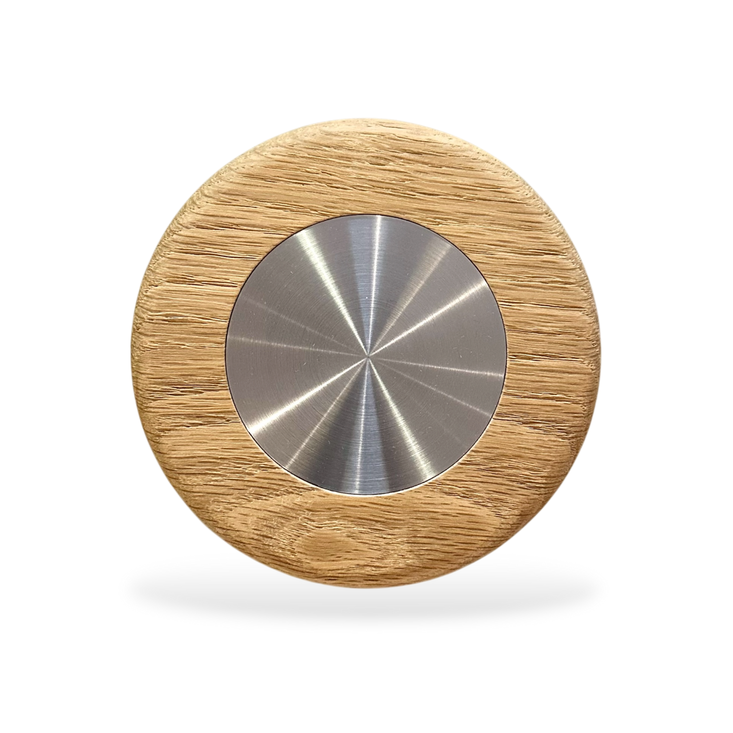 Bardak Altlığı  Yuvarlak / Meşe & Paslanmaz Çelik