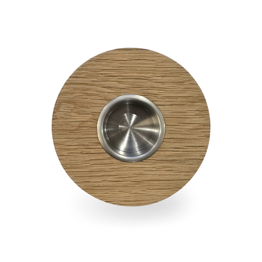 Tealight Mumluk / Meşe & Paslanmaz