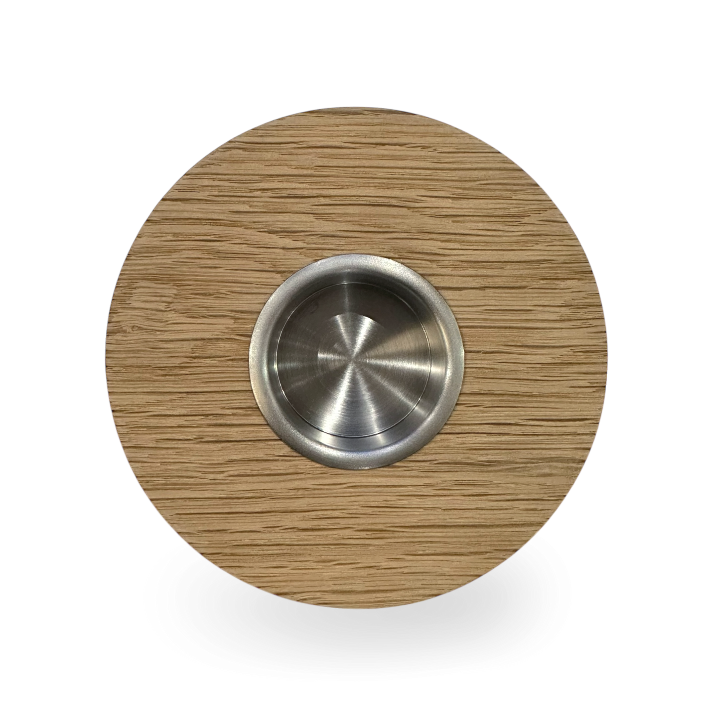 Tealight Mumluk / Meşe & Paslanmaz