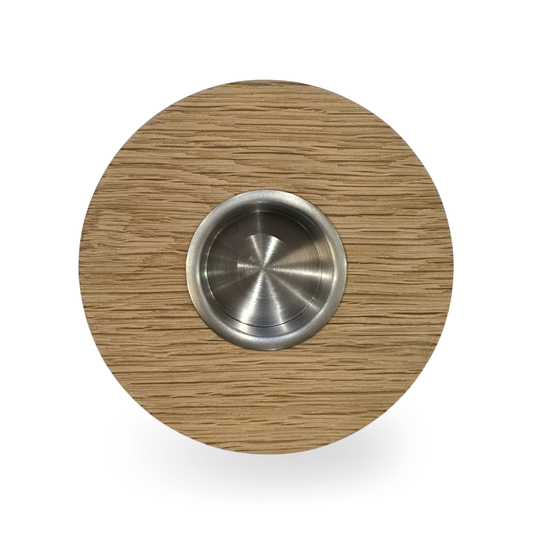 Tealight Mumluk / Meşe & Paslanmaz