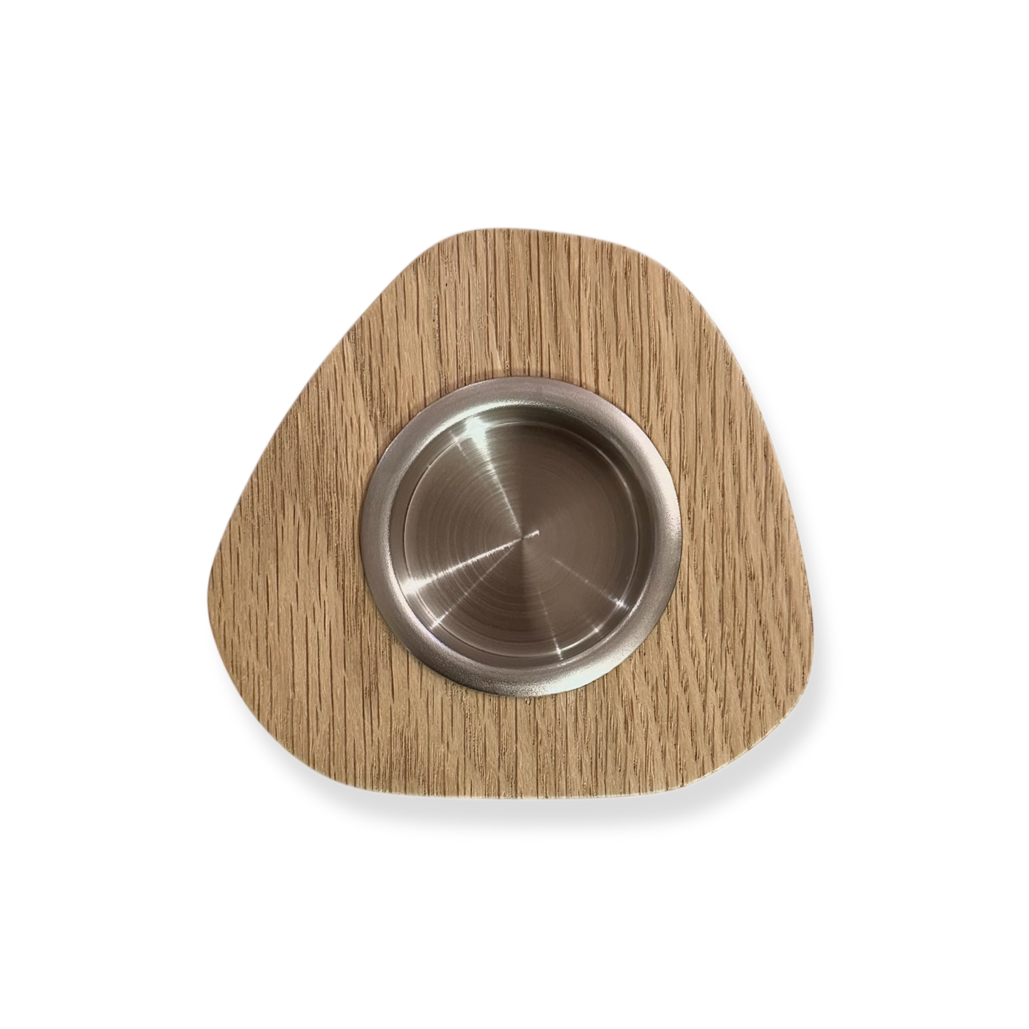 Amorf Tealight Mumluk / Naturel Meşe