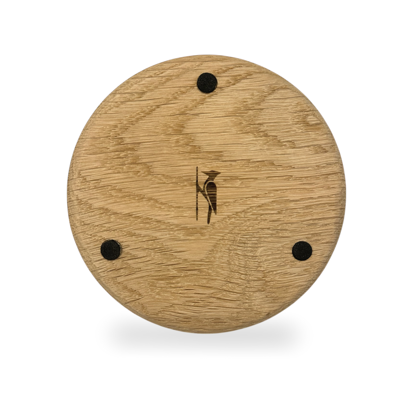 Bardak Altlığı  Yuvarlak / Meşe & Deri