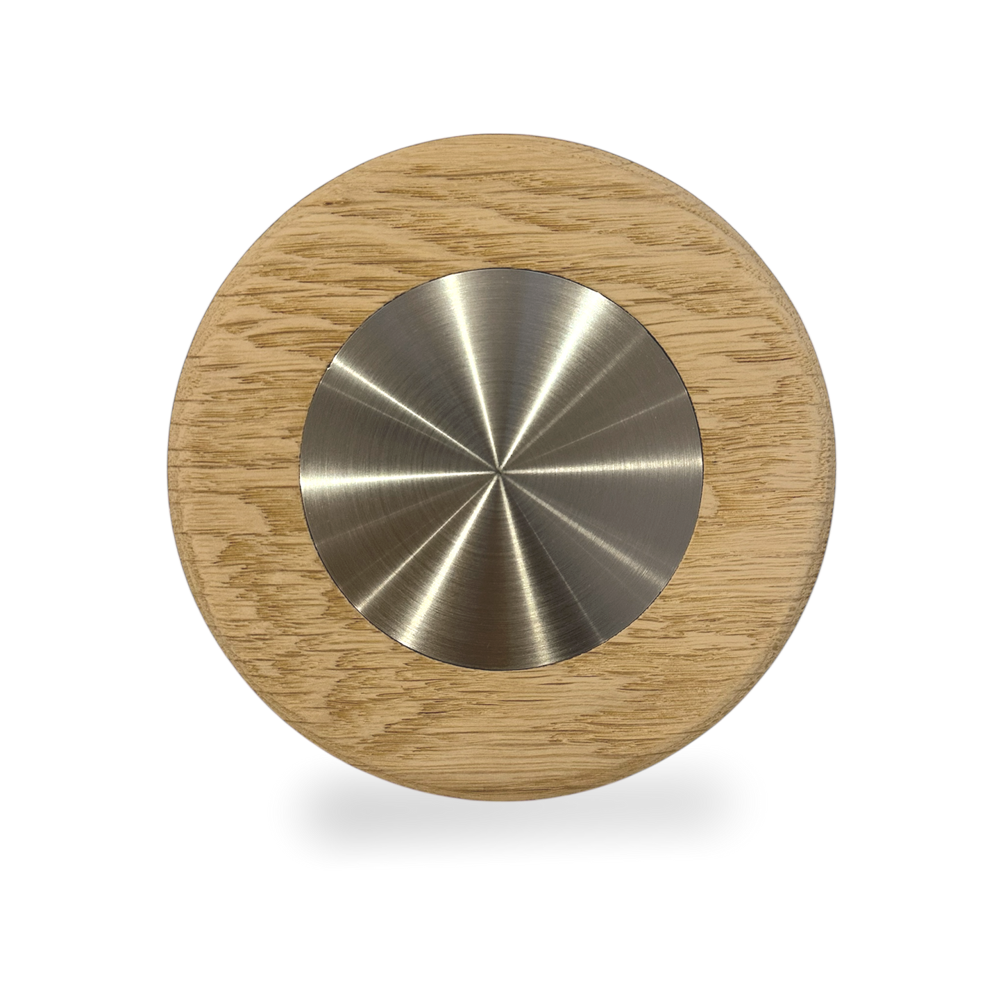 Bardak Altlığı  Yuvarlak / Meşe & Paslanmaz Çelik