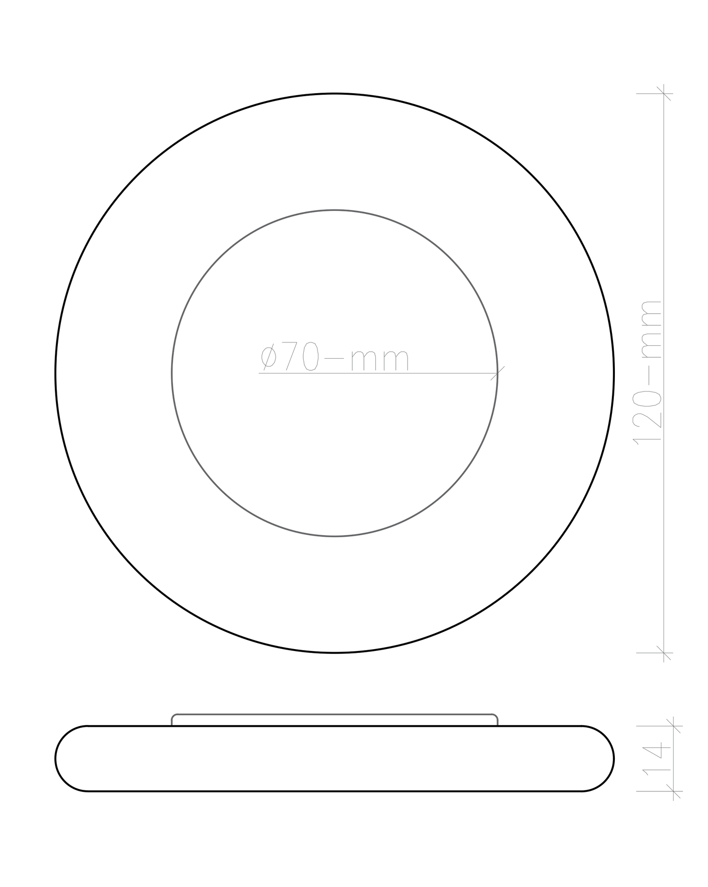 Bardak Altlığı  Yuvarlak / Meşe & Deri