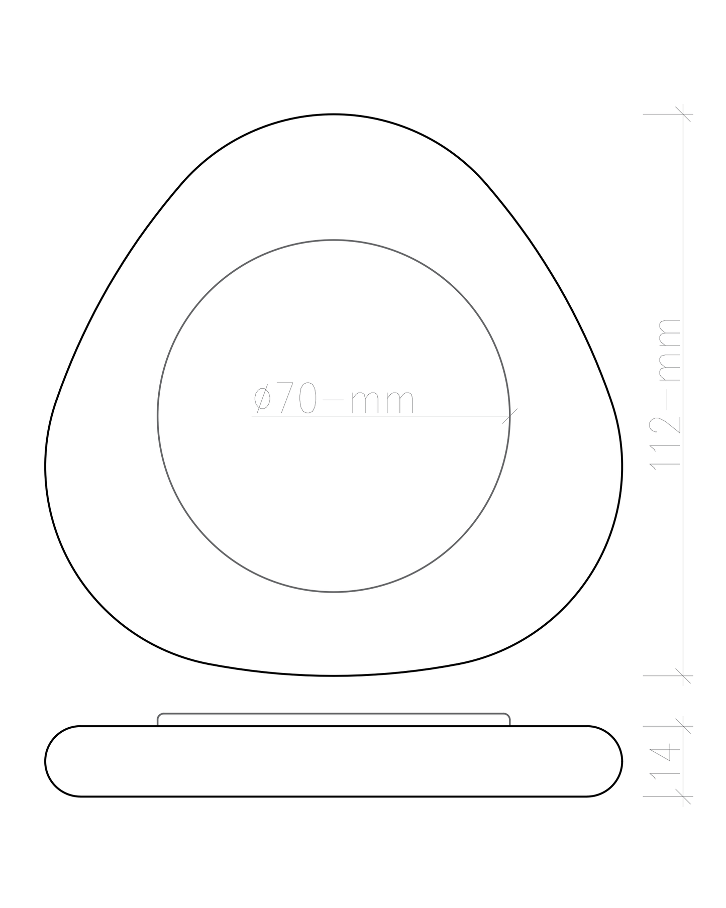 Bardak Altlığı Serbest Form / Meşe & Deri