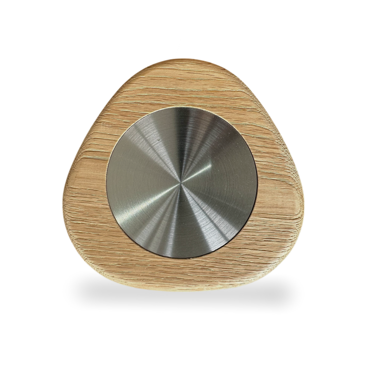 Bardak Altlığı  Serbest Form / Meşe & Paslanmaz Çelik